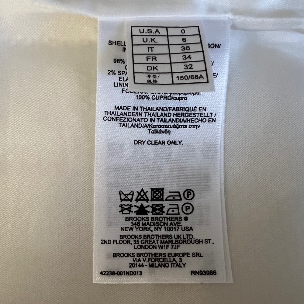 Brooks Brothers women's white sheath dress - Picture 9 of 10